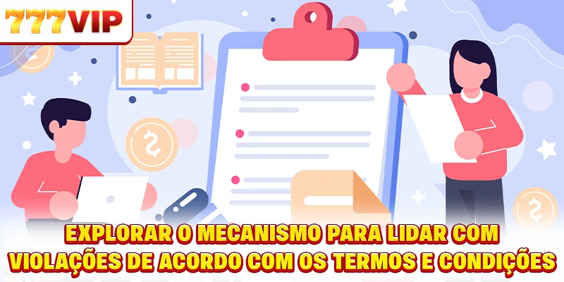 Explorar o mecanismo para lidar com violações de acordo com os termos e condições Explorar o mecanismo para lidar com violações de acordo com os termos e condições
