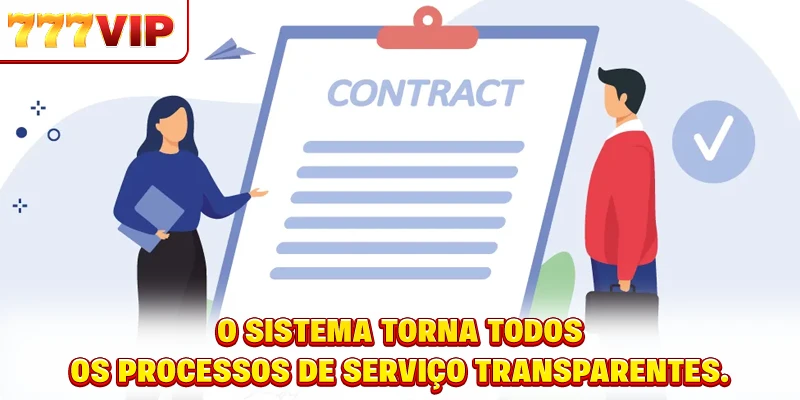 O sistema torna todos os processos de serviço transparentes. O sistema torna todos os processos de serviço transparentes.